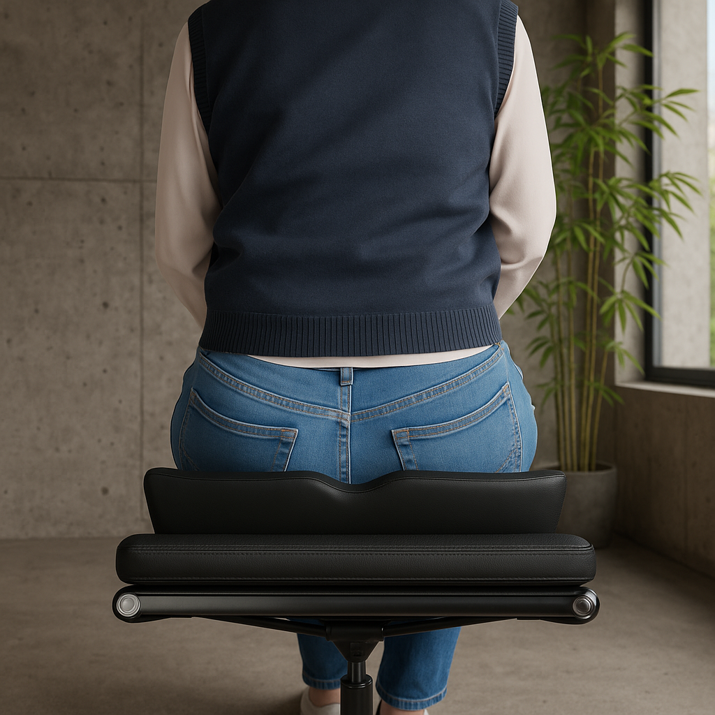 Almofada para suporte do cóccix com espuma carbônica - TheraCox Carbon